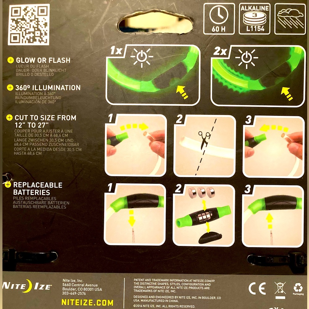 🆕LED Pet Safety Necklace; Glow in the Dark neon green Pet Safety Necklace - Picture 5 of 16